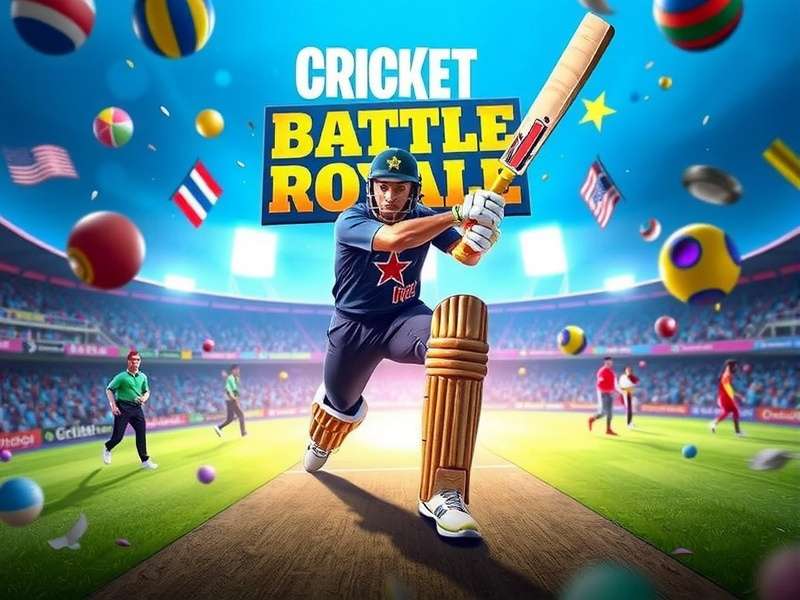 Intense cricket action in battle royale mode Cricket Battle Royale Gameplay